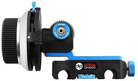 FOTGA DP3000 M2 Follow-Fokus Follow Focus mit A/B Stopp für alle DSLR Digitale Kameras 5D2 5D3 5DIV 60D 650D 7D D90 D7000 D5000 D3100 D850 Panosonic GH3 GH4 GH5 GH5s Sony A7 A7S A7R II III A9 A6300 A6500 Kamera (M4 Quick-release A/B Stop Follow focus)