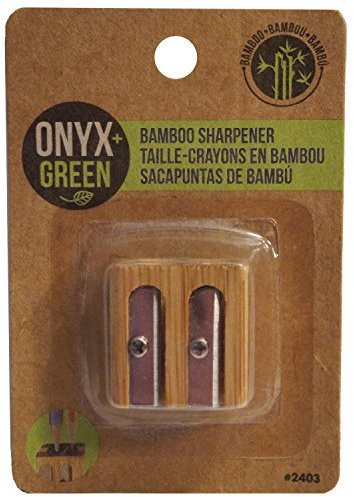 Onyx and Green Doppelspitzer, Metall, Bambus (2403)