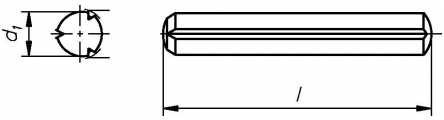 Reidl Zylinderkerbstifte 2,5 x 16 mm DIN 1473 Stahl blank 250 Stück