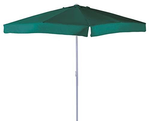 VERDELOOK Ombrellone in Alluminio e Poliestere, 3x3 m, Verde Scuro