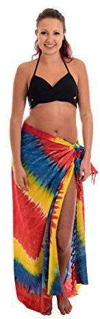 Ciffre Sarong Pareo Wickelrock Strandtuch Tuch Schal Hüftrock Brustkleid Sommer Feeling Bunt