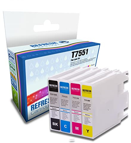 Refresh Cartridges Compatible Ink Cartridge Replacement for Epson T7551 (Multi-Colour)