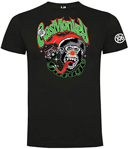 Gas Monkey Garage T-Shirt Rudolph Monkey Black-S
