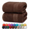 NatureMark 2er Pack DUSCHTÜCHER Premium Qualität 70x140cm DUSCHTUCH Dusch-Handtuch Doppelpack Farbe: Schoko braun