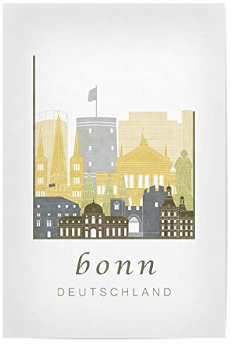 artboxONE Poster 30x20 cm Städte Bonn Skyline Desert hochwertiger Design Kunstdruck - Bild bonn bonn City