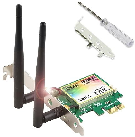 Ubit scheda di rete wifi| scheda wifi pc fisso wireless PCIe fino a 1200 Mbps | Adattatore WiFi Gigabit dual-band Scheda WiFi | Scheda WiFi PCIe con BT 4.2 per giochi desktop/PC