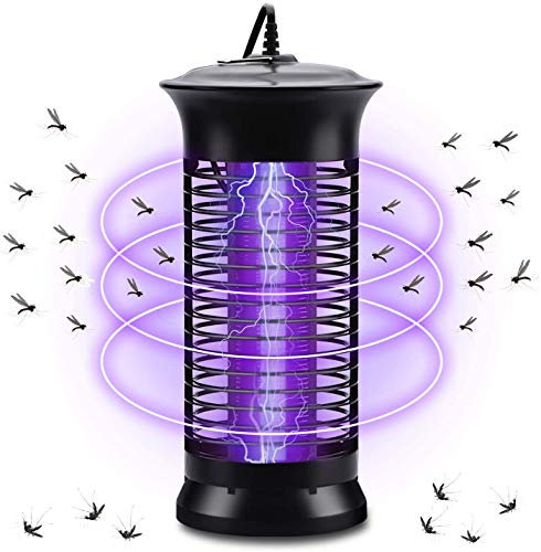 Zanzariera Elettrica, Mosquito Killer,Insetticida, Trappola per Insetti, Senza Prodotti Chimici, Inodore, Silenziosa, Luce UV, 6W, 20-50m²