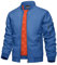 KEFITEVD Übergangsjacke Herren Herbst Winter Übergang Jacke Wattiert Herrenjacke Winddicht Freizeit Bekleidung Slim Fit Jacke mit Taschen Königsblau L