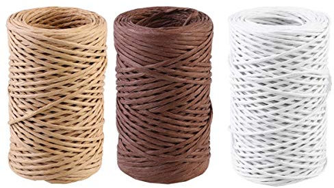 Milisten 1 Rolle Blumendraht Blumendraht Rebdraht Bindedraht Rustikaler Basteldraht für Blumensträuße 500 cm (Holzfarbe)