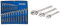 Silverline SP100 Combination Spanner Set 25pce 6-32 mm & WR03 Adjustable Wrench Set 3pce 150, 200 and 250 mm