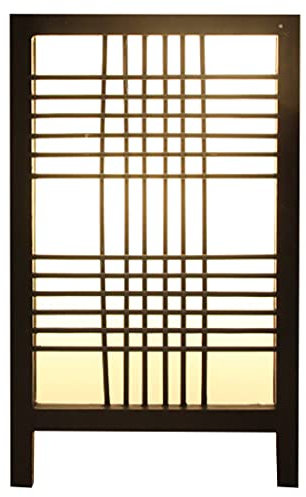 Fine Asianliving Japanische Lampe Shoji Schwarz Ishikari B15xT15xH25cm Japanische Hängelampen Japanische Pendellampen Deckenleuchten Stehlampen Wandlampen