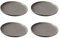 Ritzenhoff & Breker Speiseteller Jasper, Grau, 4er Set, ø 26 cm, Steinzeug, Teller mit Soft-Touch-Haptik & farbiger Matt-Glasur
