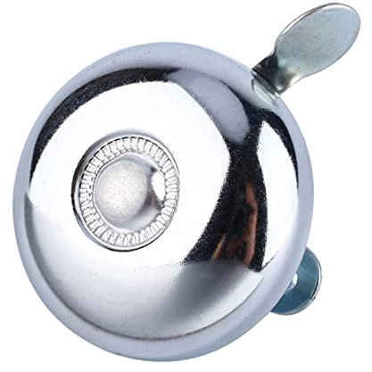 Campanello per Bicicletta, Campanello per Bici Classico in Metallo Retrò, Manubrio per Bicicletta Ad Alto Volume Campanello Acustico Silve