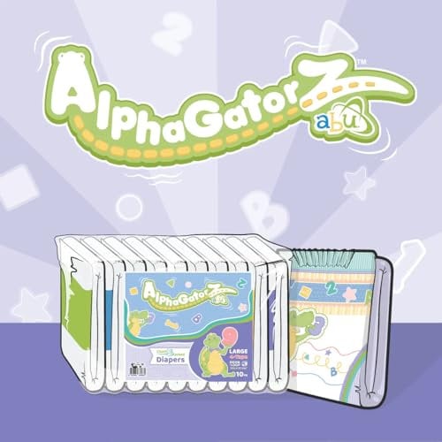ABUniverse AlphaGatorZ Windeln, Größe M