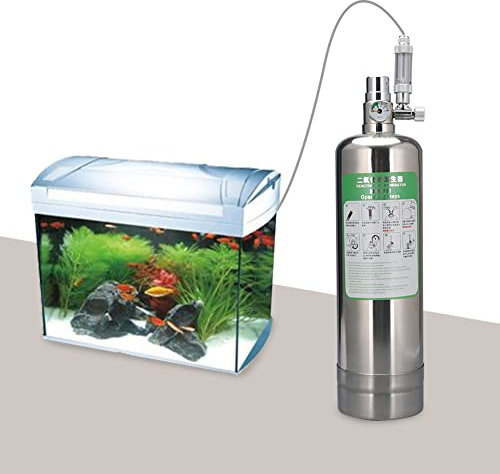 Sistema generador de CO2 de carbono, reactor de dióxido de carbono de 1 L/2 L, sistema generador de cilindro de CO2, kit de reactor de dióxido de carbono para plantas y acuarios