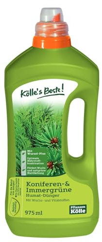 Dünger Koniferen & Immergrüne mit Humat 1 l, Flüssigdünger mit Humat für Koniferen & Immergrüne, Düngemittel, Düngung, Kölle's Beste Dünger Koniferen & Immergrüne mit Humat