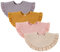Nishine 4 Stück Unisex Baby Musselin Bandana Sabberlätzchen 360 Grad drehbare Baumwolle Kinderkrankheiten Füttern Sabbern Lätzchen für Jungen Mädchen(Gelber Satz)