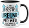 Taza de regalo para el novio Así se ve el mejor amigo del mundo cuando bebe café, taza de café aniversario de pareja, idea de regalo para el día de San Valentín
