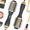 LANDOT Hot Hair Blow Dryer Brush: One-Step Hot Air Stylers and Volumizer - Lightweight Hairdryer - Heated Air Brush for Drying Straightening Curling Volumizing Hair