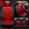 CLLYCRSM Autositzbezüge passend für Mercedes Benz SLK 230 R170 / SLK 320 R170 / SLK 200 R171 / SLK 350 R171 / SLK 280 R171 / SLK 300 R171 3D All Inclusive Leder 5-Sitzbezug Zubehör, Rot