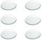 Super Mundo - 6pcs Platos Cristales Redondos Transparentes, Diámetro 15cm,Para Cocina y Comedor (15cm)