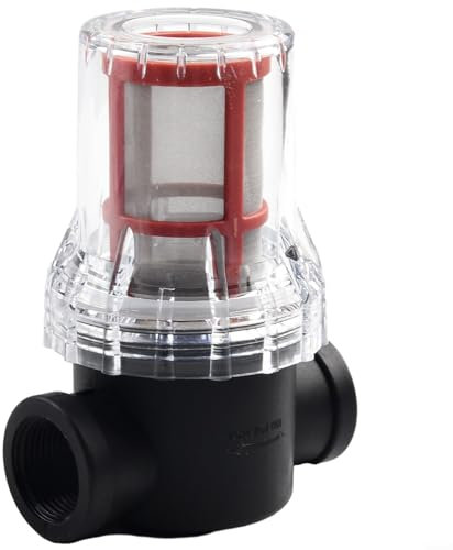 Filtro in rete per pompe da giardino, filtro dell'acqua con cartuccia lavabile e kit di collegamento (B)