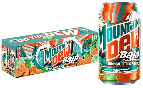 Mountain Dew, Baja Cabo Citrus 355 ml Dosen (12 Stück)