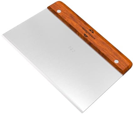 Midgreyeye Premium Wooden Handle Coupe Pate Grand, Grattoir A Pate(20 * 13cm)