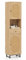 RELAX4LIFE Bathroom Tall Cabinet, Wooden Slim Storage Cupboard with PE Rattan Doors, Adjustable Shelves and Drawer, Freestanding Narrow Bathroom Organizer Tallboy Unit
