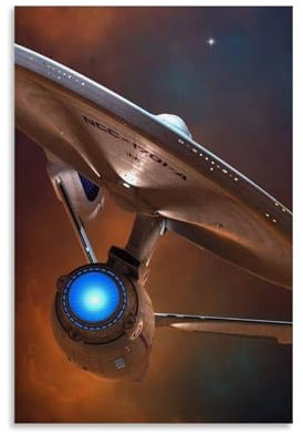 KUYADSHEC Sci-Fi-Film-Poster, Star Trek, Poster und Drucke, Leinwand, Wandkunst, Poster, 30 x 45 cm, ungerahmt