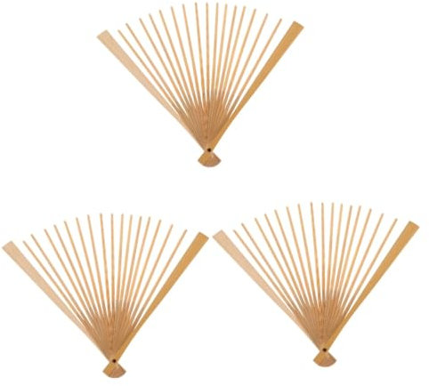 DIYEAH Pcs DIY Japanese Style Fan Frame Bamboo Folding Fan Frame Kit for Handcrafting