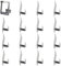 16 Pcs Metall Keilrahmen Zackenaufhänger, Leinwand Aufhänger, Rahmen Keilrahmen, Zackenaufhänger für Bilder für Befestigen, Aufhängen von Bildern, Hellschwarz