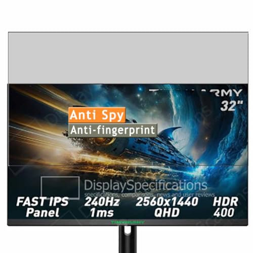 Vaxson Anti Spy Schutzfolie, kompatibel mit Titan Army P32A2S2 31.5 Monitor, Display folie Displayschutzfolie ( nicht Panzer Schutz Glas folie SchutzGlas nicht PanzerGlas )