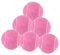 Ronyme 6X Palline da Tennis allenamenti di Palle Professionali per Allenamento per Principianti 2,52 Diametro per Le attività Sportive di Racchetta per, Rosa