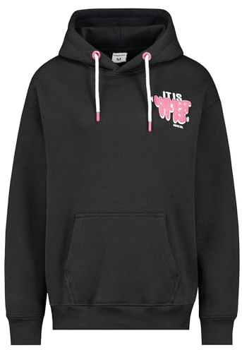 Sublevel Damen Hoodie - Backprint in Comic Schrift, Oversized | Baumwolle | Normal Fit | Kapuze | bedruckt | wärmend | Ohne Verschluss | sportlich-Style | ideal für Streetwear