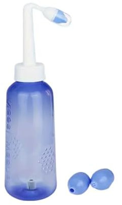 Sinus Rinse Kit 300ml Nasal Rinse Bottle - Complete Nasal Irrigation/Sinus Cleaner System - Neti Pot Sinus Unblocker - Ideal Nose Cleaner for Adults - Easy Use Nasal Flush/Nasal Wash Solution