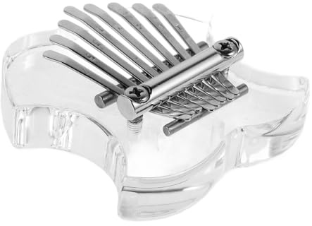 Yardwe Kalimba-daumenklavier Mini-fingerklavier aus Acryl mit Transparentem Design für Anfänger und Musikliebhaber zum Üben und Musizieren