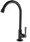 WIQUYBML Grifo para Fregadero de Cocina, Giratorio de 360 Grados, Color Negro Mate, para Agua fría, de Acero Inoxidable, para encimera, de una Sola manija (Estilo B)