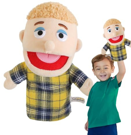 Handpuppen für Kinder, Opa Phone Push | Handpuppet Mama und Papa und Schwester Plüschpuppen Spielzeug Marionetten Spielzeug für Kinder