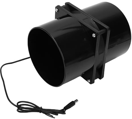 HEEPDD Solarbetriebener Flansch-Abluftventilator, Lüftungsgeräte, Niederspannungs-Solar-Ventilator, Großer Luftstrom, Leiser Betrieb für Gewächshaus, Hühnerstall, Schuppen Im Freien, Solarbetrieben