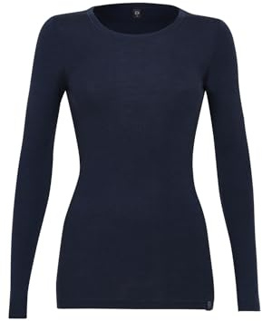Dilling Merino Langarmshirt Damen – Merinowolle Longsleeve Langarm Shirt | 100% Bio-Merinowolle, temperaturregulierend & atmungsaktiv – Langarm-Unterhemd für Damen, Outdoor und Alltag
