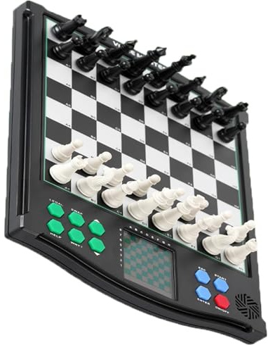 Elektronisches Schachspiel Mit Touchscreen, Elektronisches Schachbrettspiel, Integrierte KI, Intelligentes LCD-Display, Zwei Arten Von Schachbrettern, Automatische Speicherfunktion, Sprachführung, 100