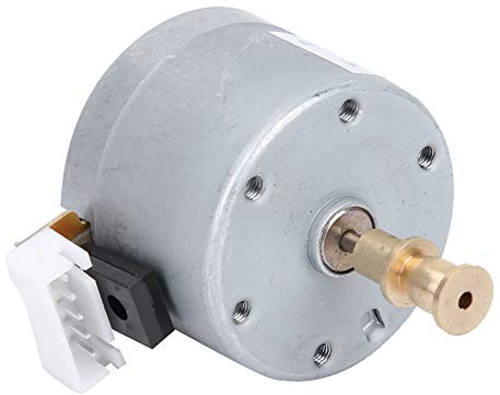 Taidda Metal Gramophone Phonograph Replacement Motor Durable DC Motor for Record Players 6-12V for Music Lovers Silver 1.27in X 0.98in
