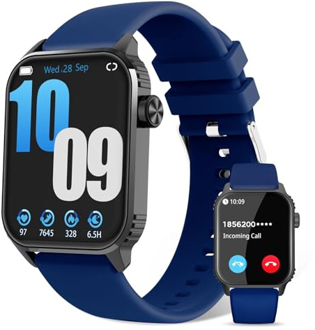 DIVOAZBVO Smart Watch for Men, 120+ Sports Modes Smartwatch with 1.83 HD Touchsreen, Sleep Monitor, IP67 Waterproof, Bluetooth Call & Music Control Fitness Watch for iPhone/Android