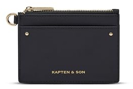Kapten & Son Card Holder All Black Kreditkartenetui mit Münzfach