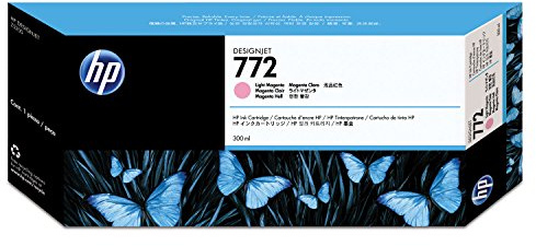HP 772 Hellmagenta, Original Druckerpatrone | Tinte für DesignJet Z5200, 300 ml (CN631A)