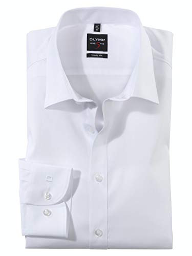 Herren Langarm Hemd Level Five Body Fit Weiss Gr.38