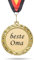 andSmile Medaille mit Gravur - Beste Oma - Orden aus hochwertigem Metall - Oma Geschenk zum Geburtstag, Weihnachten - Geburtstagsgeschenk für Oma von Enkel