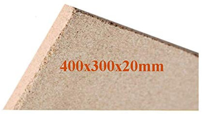 Vermiculite-Platte | Brandschutzplatte 400x300x20mm | Schamott-Ersatz