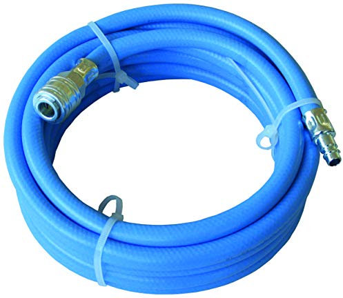 ewo PVC Druckluftschlauch SOFT, komplett montiert mit DN 7,2 Kupplung und Stecker (Stahl), PVC, 9 x 2,75 mm, 15 m